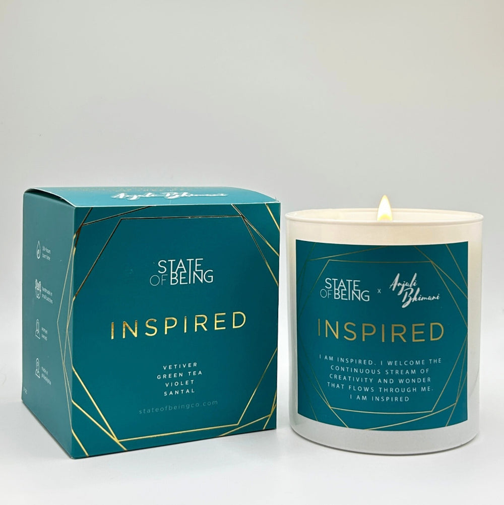 Inspired with Anjali Bhimani Affirmation Candle