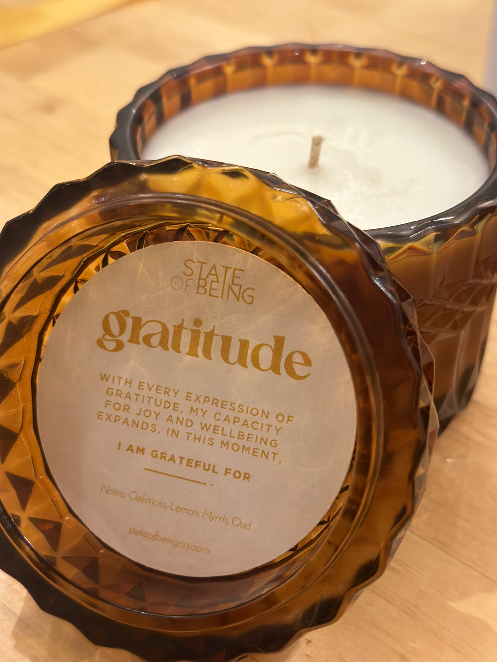 Luxury Gratitude Affirmation Candle